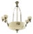 French Art Deco Alabaster Chandelier, 1925 For Sale