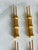 Vintage Hollywood Regency Gilt Bamboo Corn Holders Set of 8 For Sale - Image 4 of 11