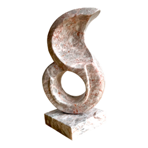Leonardo Nierman “La Flama” Hand-Carved Marble Abstract Sculpture, Mexico, Late 20th Century