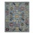 8x10 Blue Hand-Knotted Wool Floral Medallions Traditional Modern Carpet Rug For Sale
