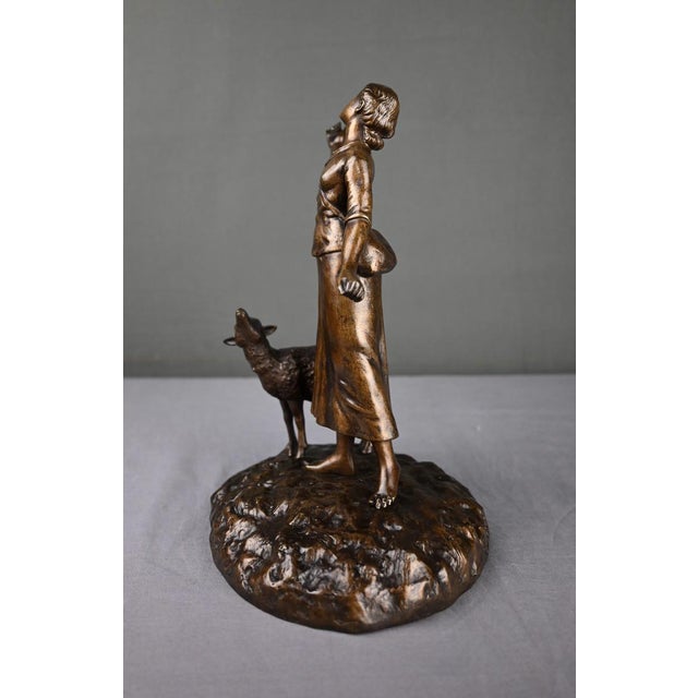 E. Watrin, Sculpture The Elevation of Joan of Arc, 1890s, Bronze For Sale - Image 14 of 18