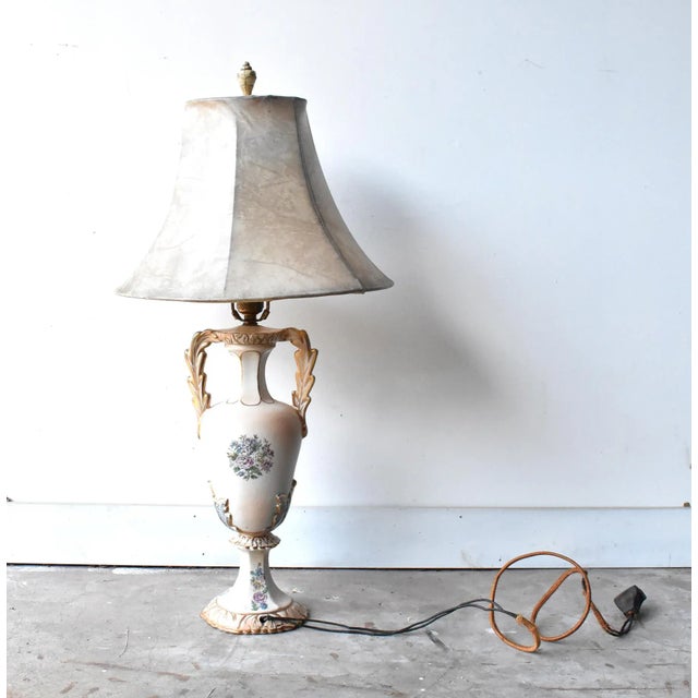 Antique Ceramic Urn Lamp For Sale In San Francisco - Image 6 of 7