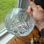 1950s Polish Crystal Rose Bowl With Brass Stand Art Nouveau Angels For Sale - Image 9 of 18