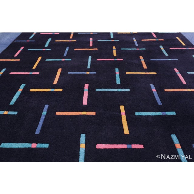 Mid-Century Modern Nazmiyal Collection Vintage Swedish Modernist Rug by Ingrid Dessau for Kinnasand For Sale - Image 3 of 7