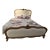 French Upholstered Rose Bed For Sale