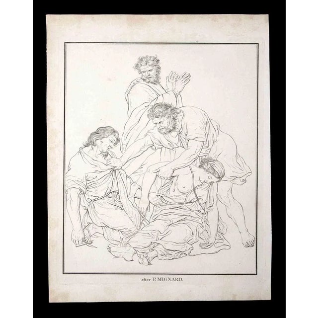 The Surviving is an original etching artwork realized by Thomas Holloway after P. Mignard for Johann Caspar Lavater's...