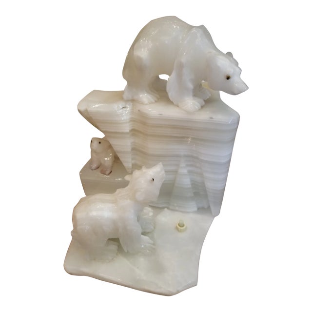 Onyx Polar Bear Iceberg Lamp For Sale