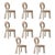 Mary Dining Chairs with Upholstered Legs by Ottiu, Set of 8 For Sale - Image 11 of 11