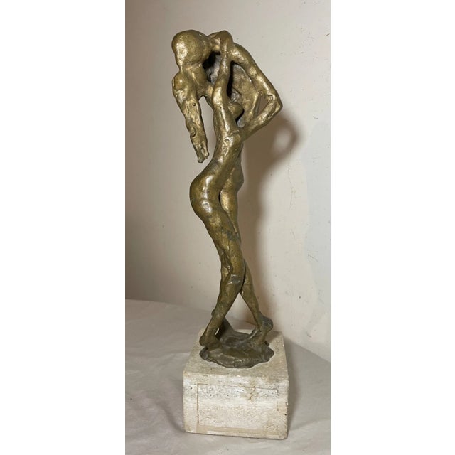 Large Vintage Milton Elting Hebald American Embrace Bronze Nude Sculpture Statue For Sale - Image 12 of 15