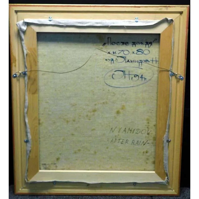 "After Rain" Naim Lamidov Original Oil Painting on Stretched Canvas, Framed For Sale - Image 4 of 8