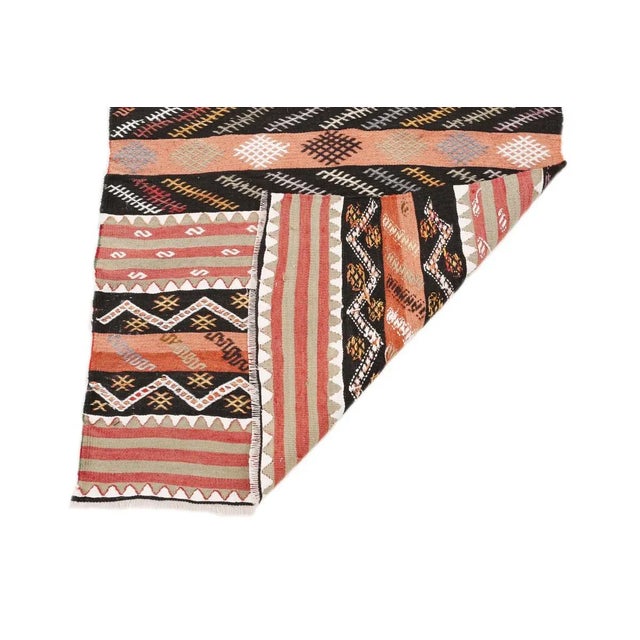 Mid 20th Century Mid 20th Century Vintage Turkish Kilim Runner For Sale - Image 5 of 7