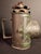 Antique Tin Bullseye Candle Lantern Crimped Top Green Painted Belt Lamp For Sale - Image 11 of 18