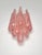 Glass Vintage Pink Glass Petals Drop Wall Sconces, 1990s, Set of 2 For Sale - Image 7 of 16
