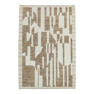 Turkish Modern Handmade Rug 3'7" x 5'2" #17457 For Sale