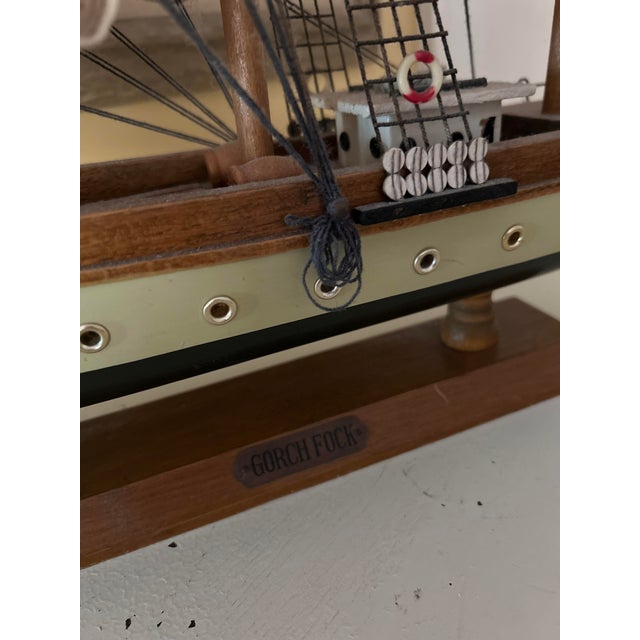 Vintage 1970’s ocean sailing replica. Hand- painted & crafted. Sails are hoisted and ready .