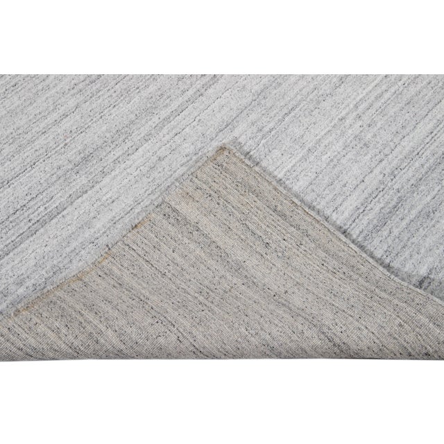 21st Century Contemporary Solid Wool Rug For Sale - Image 4 of 13