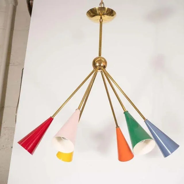 Early 21st Century Colorful "Harlequin" Chandelier For Sale - Image 11 of 13