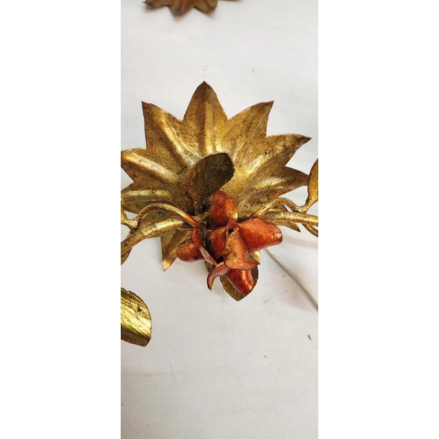 Golden Wrought Iron, Spain, 1940s, Set of 2 For Sale - Image 10 of 17