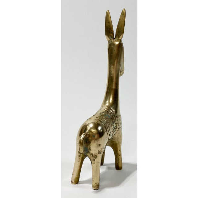 Vintage Brass Burro Figure For Sale In Kansas City - Image 6 of 6