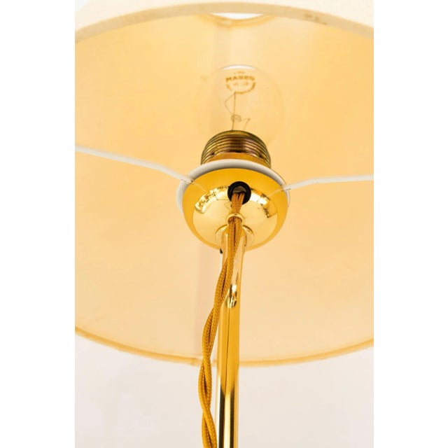 Gold Vintage Table Lamp with Fabric Shade by Rupert Nikoll, 1950s For Sale - Image 8 of 18