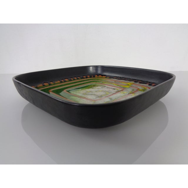 Ceramic Glaze Ceramic 7402 Bowl from Karlsruher Majolika, Germany, 1960s For Sale - Image 7 of 18