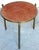 Mastercraft Bronze and Suede Side Table, USA, circa 1970s For Sale - Image 9 of 12