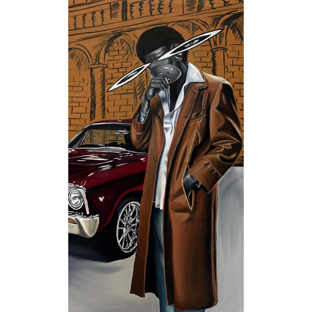 Contemporary "Timeless Taste", Oil on Canvas Painting by Chinonso Ofodile For Sale - Image 3 of 4