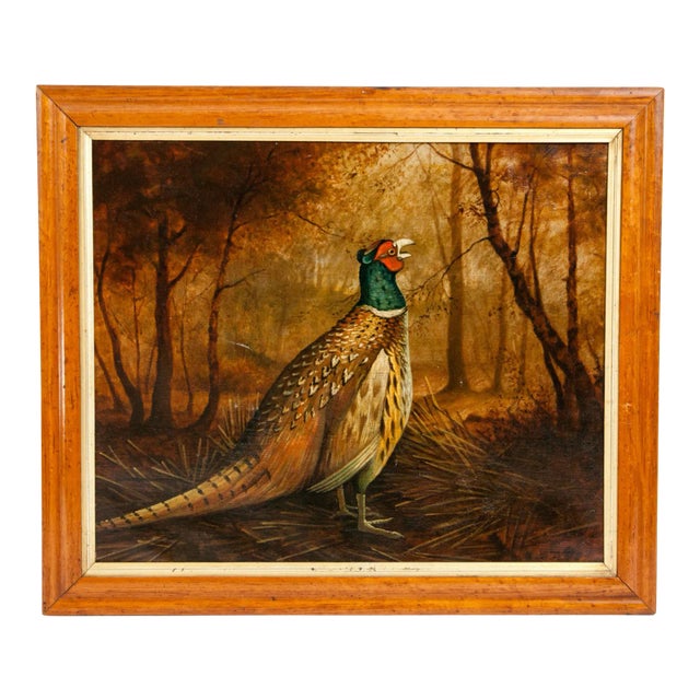 Late 19th Century Wood Frame Oil / Canvas Painting For Sale