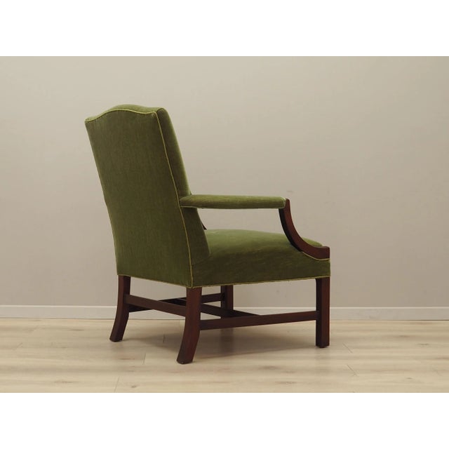 Wood Vintage Danish Mahogany Lounge Chair, 1970s For Sale - Image 7 of 18