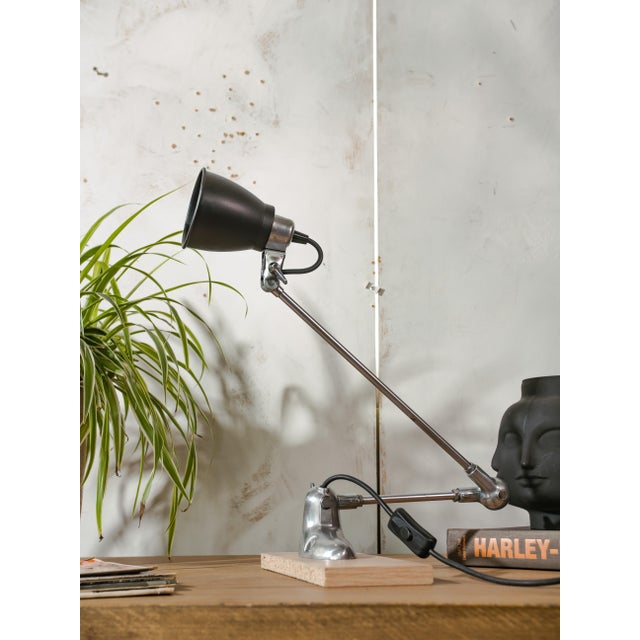 Black Two-Arm Articulated Sewing Machine Lamp from Pfaff, Germany, 1950s For Sale - Image 8 of 16