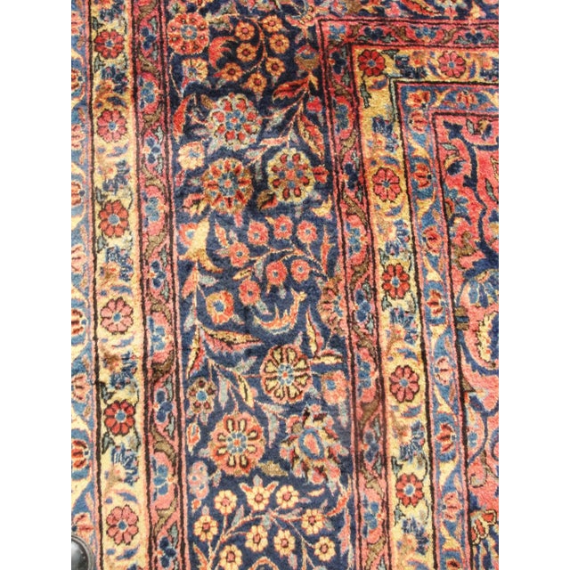 Textile Antique Persian Manchester Kashan Carpet, 8'9" × 12'3" For Sale - Image 7 of 10