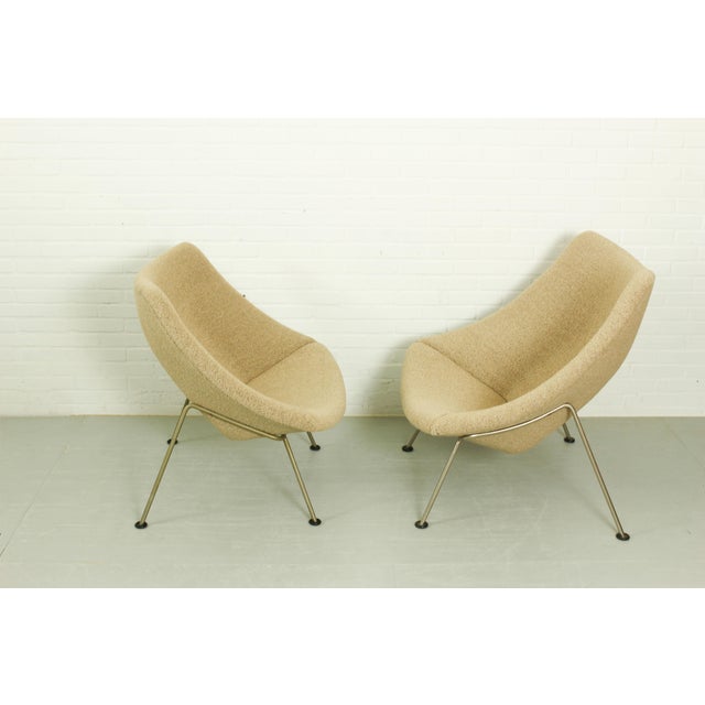 Mid-Century Modern Vintage Oyster Chairs by Pierre Paulin, 1970s, Set of 2 For Sale - Image 3 of 14