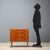 A 1960s Northern European teak chest of drawers, featuring clean, functional lines typical of Scandinavian design of the...