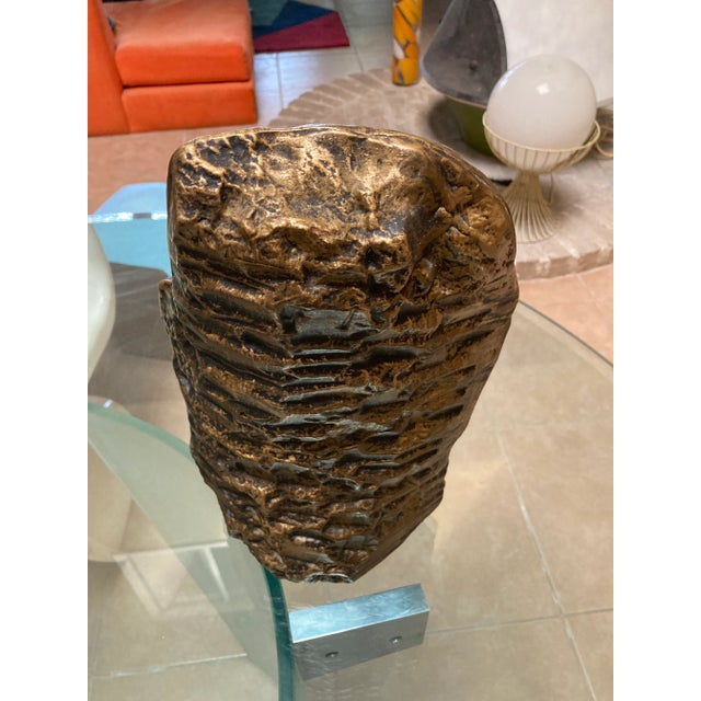 Mid-Century Modern Vintage Mid-20th Century Asian Male Head Bust For Sale - Image 3 of 6