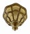 Ceiling Light Antique With Curved Art Glass For Sale - Image 4 of 5