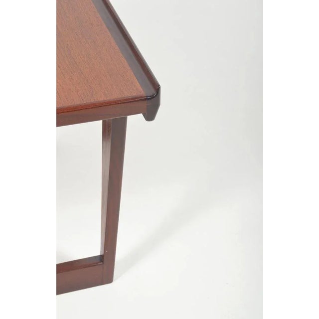 Brown Danish Side Table by Peter Løvig Nielsen for Løvig, 1960s For Sale - Image 8 of 10