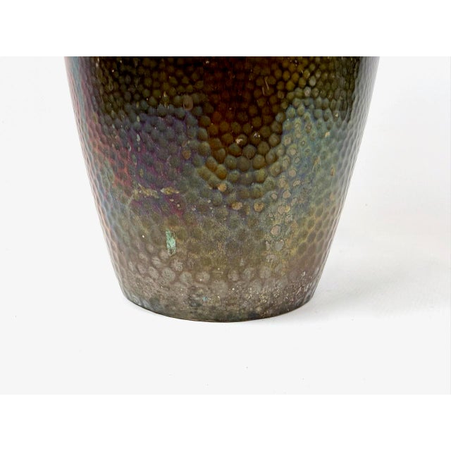 Antique Jugendstill Vase in Brass, 1900s For Sale - Image 12 of 14
