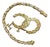 1960s Ballou company/B.A. Ballou & Co. Gold Plated Earrings and Clear Unmarked Cz Tennis Bracelet, 3 Pieces For Sale