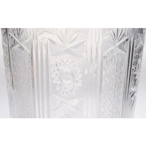 20th Century Crystal Vase, Czech For Sale - Image 5 of 7