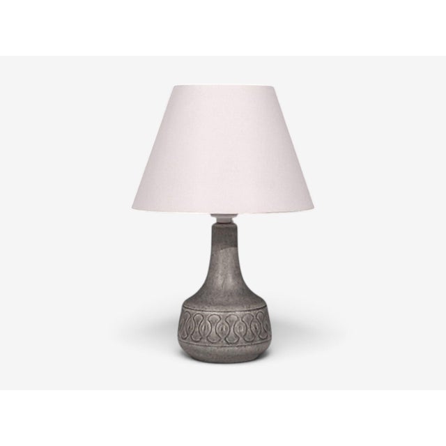 Mid-Century Modern 1960s Mid-Century Modern Soholm Stentoj, Table Lamp, Grey Stoneware For Sale - Image 3 of 10