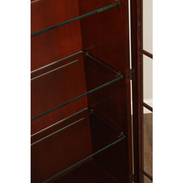 1990s Baker Historic Charleston Collection Mahogany Breakfront China