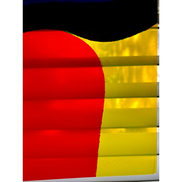 1980s Original Signed Carol Summers "Untitled" Landscape Acrylic Poster For Sale - Image 11 of 12