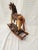 Wood Vintage 1950's Wooden Hand Craved Carousel Rocking Horse With Horsehair Tail For Sale - Image 7 of 12