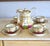 Vintage Hand Painted Gilt Porcelain Tea Set - 9 Pieces For Sale - Image 12 of 12