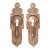 Pair of Antique Bronze Eastlake Pocket Door Pulls For Sale