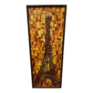 Cubist Painting of the Eiffel Towers in Paris by J. Klein