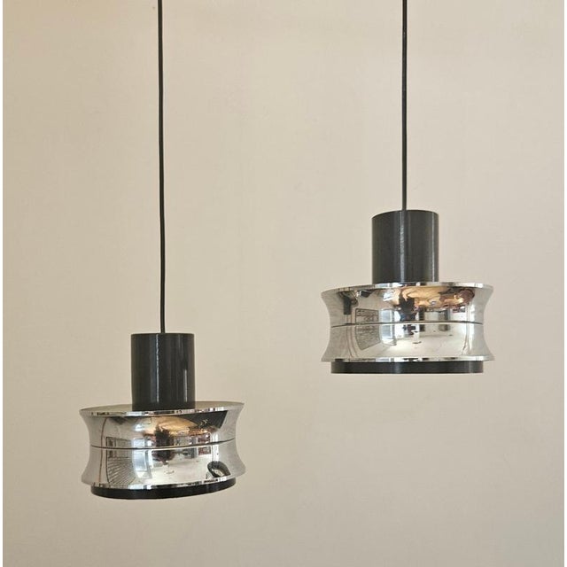 1970s Mid-Century Pendants in the style of Jo Hammerborg, Denmark, 1970s, Set of 2 For Sale - Image 5 of 13