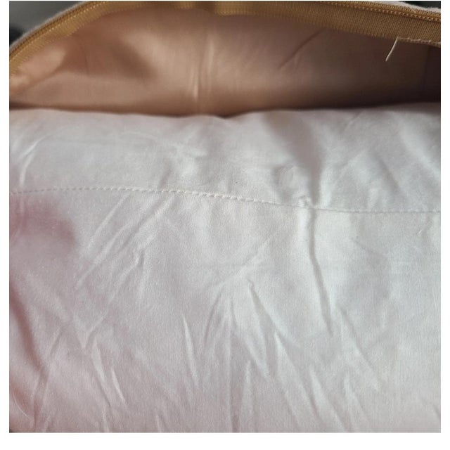 Textile Dransfield & Ross Ny Set (2) Lumbar Pillows Wool / Feather Coral Ivory For Sale - Image 7 of 12