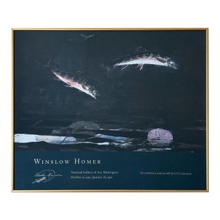 Original 1995 Winslow Homer Museum Exhibition Poster, Framed For Sale
