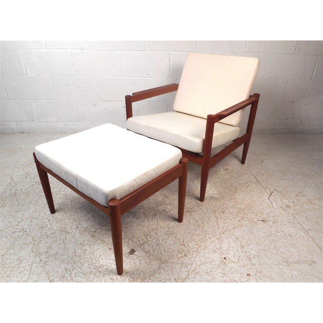 Danish Modern Lounge Chair And Ottoman By Bernstorffsminde Mobelfabrik Chairish